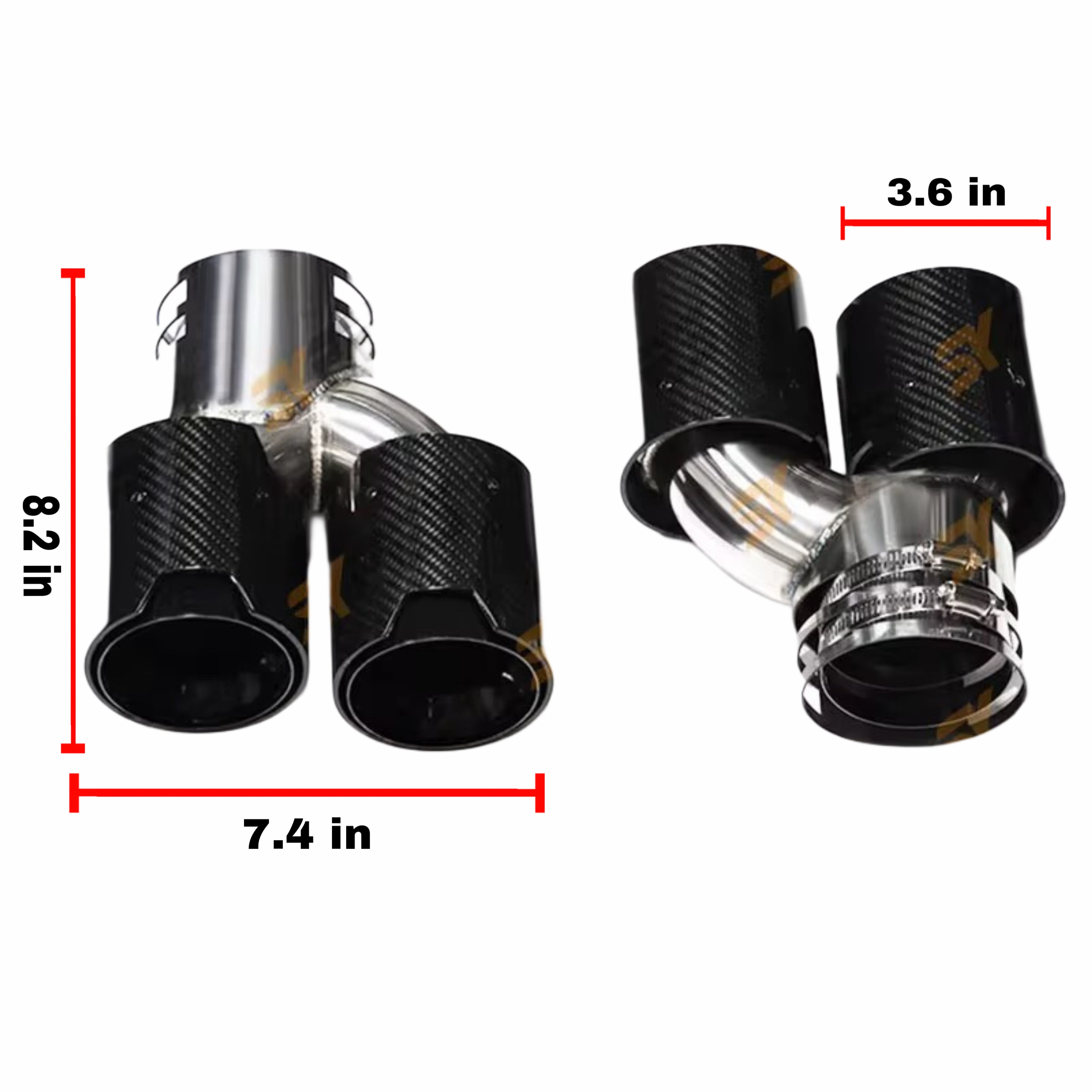 Carbon Fiber Black Muffler Tip Exhaust System Exhaust Pipe Exhaust Tip for 19-20 BMW G20 G21 M340i G42 M440i G22
M240i MPE