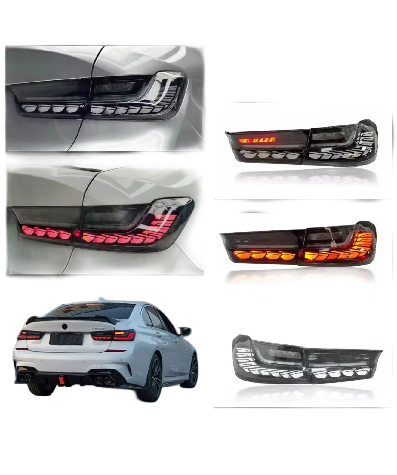 GTS Style Taillights BMW 3 Series G20 G80 M3 330i 340i
